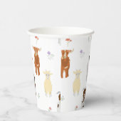 Cute Goats Farm Animals Papieren Bekers (Rechts)