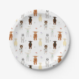 Cute Goats Farm Animals Papieren Bordje