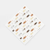 Cute Goats Farm Animals Servet (Hoek)