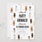 Cute Goats Farm Party Animals Goat Birthday Theme Kaart (Voorkant)