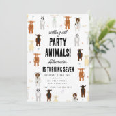 Cute Goats Farm Party Animals Goat Birthday Theme Kaart (Staand voorkant)