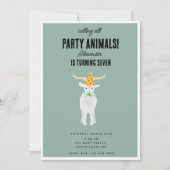 Cute Goats Farm Party Animals Goat Birthday Theme Kaart (Voorkant)