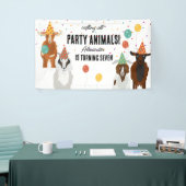 Cute Goats Farm Party Animals Goat Birthday Theme Spandoek (Beurs)