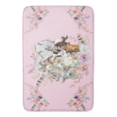 Cute GOATs | Portretten van geit van Waterverf Get Badmat (Voorkant Verticaal)