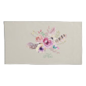 Cute GOATs | Portretten van geit van Waterverf Get Kussensloop (Achterkant-Rechts)