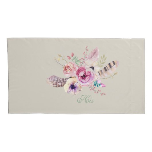 Cute GOATs | Portretten van geit van Waterverf Get Kussensloop (Achterkant-Rechts)