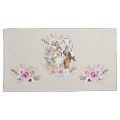 Cute GOATs | Portretten van geit van Waterverf Get Kussensloop (Voorkant-Rechts)