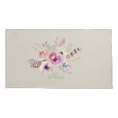 Cute GOATs | Portretten van geit van Waterverf Get Kussensloop (Achterkant-Links)