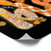 Cute Gobble Gobble Turkey Lgrim Little Boys Thanks Poster (Hoek)