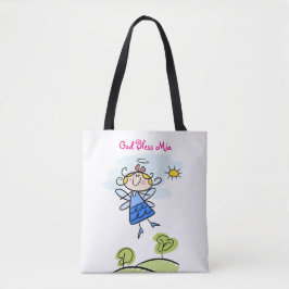 Cute Goddochter Angel Personalized Tote Bag