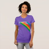 Cute God's Girl Rainbow Inspirerend Christelijk T-shirt (Voorkant volledig)
