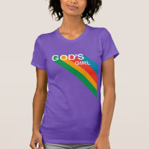 Cute God's Girl Rainbow Inspirerend Christelijk