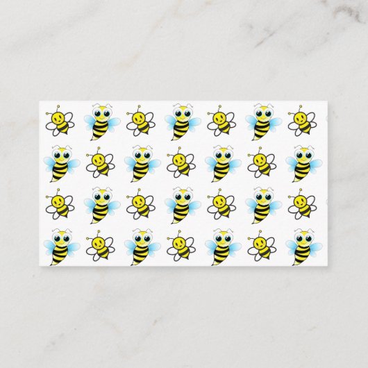 Cute Gold Bee Hive Baby shower Diaper Raffle Game Informatiekaartje (Achterkant)