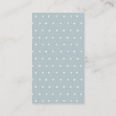 Cute Gold Blue Starfish Display Shower Baby shower Informatiekaartje (Achterkant)