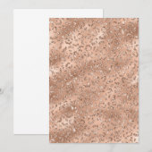 Cute Gold Cheetah Leopard Skin Print Patroon Bedankkaart (Voorkant / Achterkant)