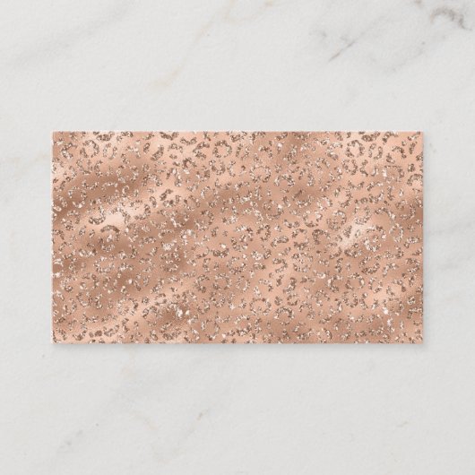 Cute Gold Cheetah Leopard Skin Print Patroon Visitekaartje (Voorkant)