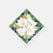 Cute Gold Dinosaur kinderen Birthday Dino Trex Servet (Hoek)