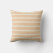 Cute Gold en Cream Striped Baby Kussen (Achterkant)