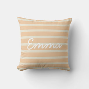 Cute Gold en Cream Striped Baby Kussen