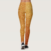 Cute Gold Glitter | Goud Leggings Vrouwen (Achterkant)