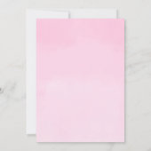 Cute gold glitter star moon cloud roze baby shower kaart (Achterkant)