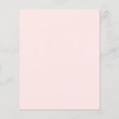 Cute Gold Heart Black Beauty Salon Open House Menu (Achterkant)