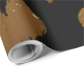 Cute Gold Hearts Cadeaupapier (Rol Hoek)