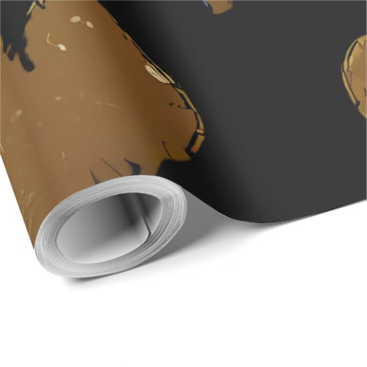 Cute Gold Hearts Cadeaupapier (Rol Hoek)