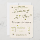 Cute Gold Ma om Baby shower te worden Kaart (Voorkant)