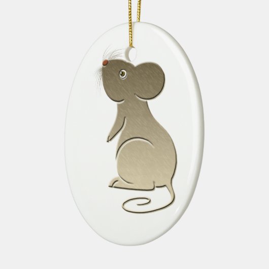 Cute Gold Mouse Ornament (Links)