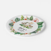 Cute Gold Safari Friends | Bord Baby shower papier (Gekanteld)