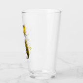 Cute Gold Snowman Kerstmis Glas (Links)
