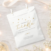 Cute Gold Stars Twinkle Twinkle Baby shower Favor Bedankzakje (Geknipt)