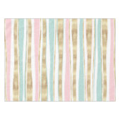 Cute Gold Stripes doodles roze design Tafelkleed (Voorkant (Horizontaal))