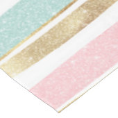 Cute Gold Stripes doodles roze design Tafelkleed (Gekanteld)