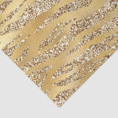 Cute Gold Tiger Skin Print Pattern Dierenvriend Tissuepapier (Detail)