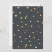 Cute Gold Twinkle Twinkle Little Star Baby shower Kaart (Achterkant)