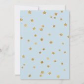 Cute Gold Twinkle Twinkle Little Star Baby shower Kaart (Achterkant)