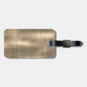 Cute gold unicorn Glitter Driemonogram Bagagelabel (Achterkant horizontaal)