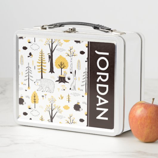 Cute Golden Bossen Scene Pattern (In situ)