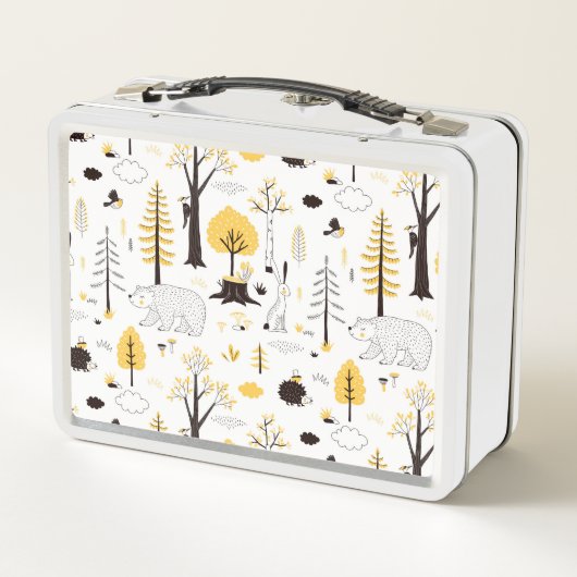 Cute Golden Bossen Scene Pattern (Achterkant)