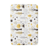 Cute Golden Bossen Scene Pattern Badmat (Voorkant Verticaal)