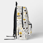 Cute Golden Bossen Scene Pattern Bedrukte Rugzak (Links)