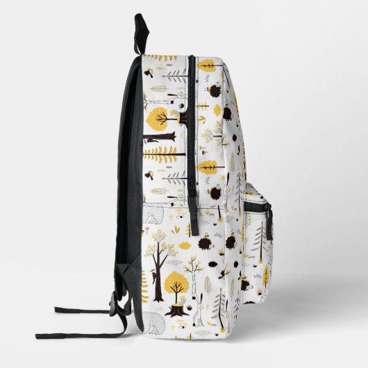 Cute Golden Bossen Scene Pattern Bedrukte Rugzak (Links)