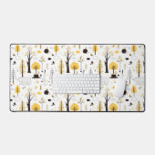 Cute Golden Bossen Scene Pattern Bureaumat (Keyboard & Muis)