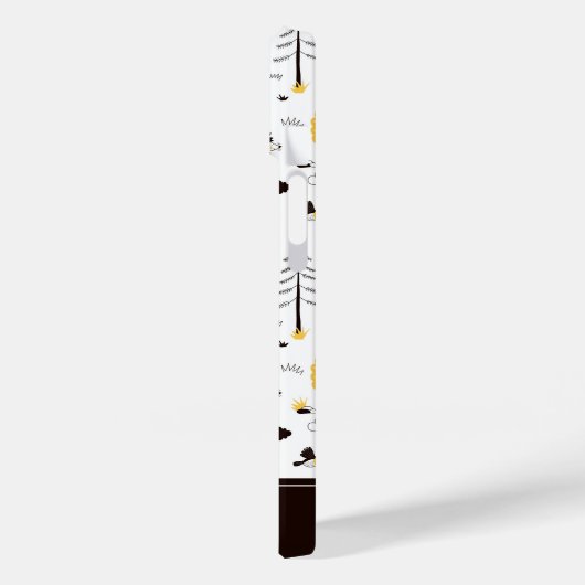 Cute Golden Bossen Scene Pattern Case-Mate iPhone Case (Achterkant / Links)