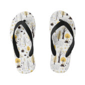 Cute Golden Bossen Scene Pattern Kinder Teenslippers (Voetbed)