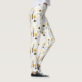 Cute Golden Bossen Scene Pattern Leggings (Rechts)