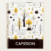 Cute Golden Bossen Scene Pattern Planner (Voorkant)