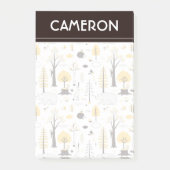 Cute Golden Bossen Scene Pattern Post-it® Notes (Voorkant)